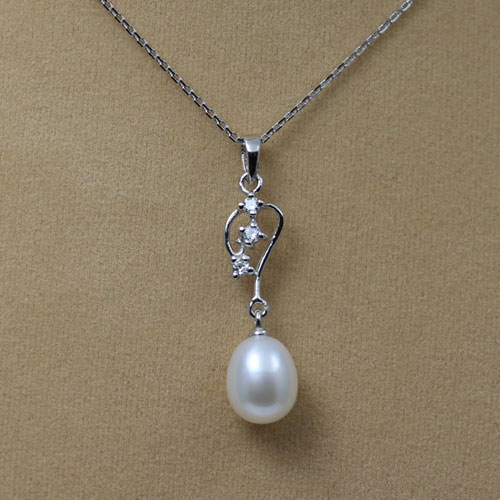 925 silver Natural freshwater pearl necklace & Earrings Sets