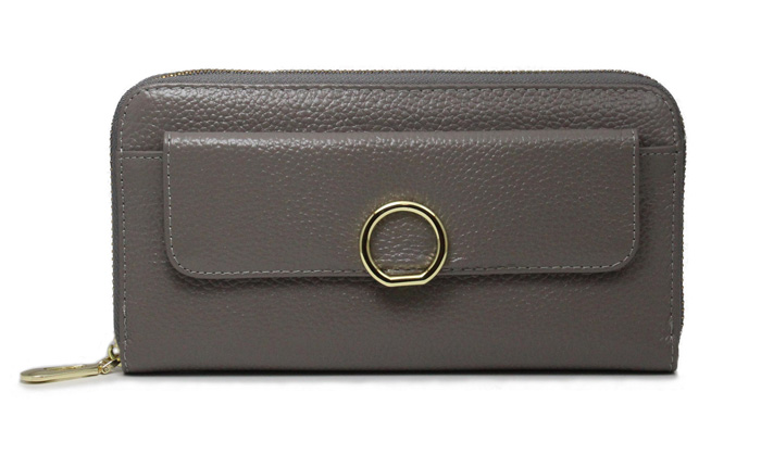 Genuine Leather Ladies Womens Wallet Phone Holder Zip Around
