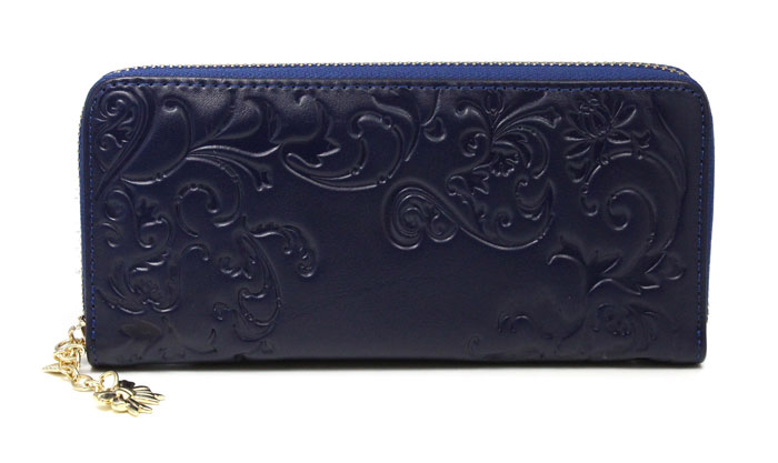 Pattern Genuine Leather Ladies Zip Around Wallet Fit iPhone