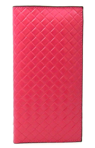 Hot pink 19 Slots For Cards Genuine Leather Ladies Wallet
