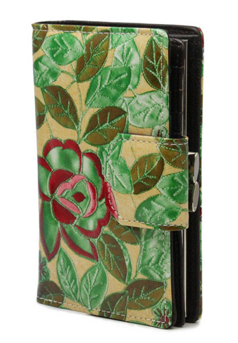 Pattern Genuine Leather Ladies Womens Wallet Purse Coins Floral