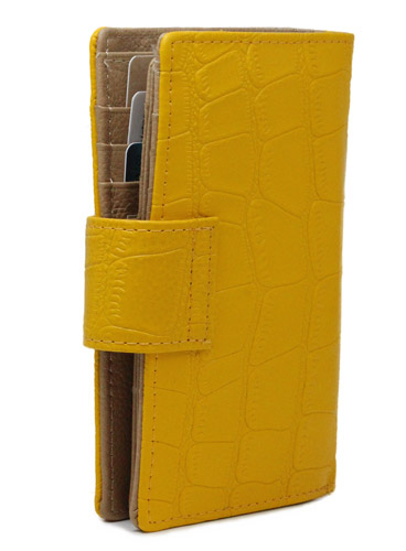 Yellow Quality Genuine Leather Ladies Womens Wallet Purse