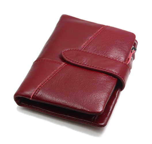 Genuine Leather Mens Wallet RFID Blocking Anti Scan Zip